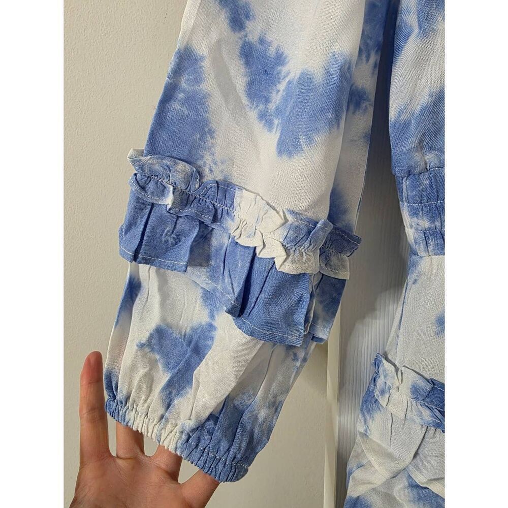 Cake For Dinner the Meadow Dress in Sky Blue Burst Tie Dye M $148 - Picture 4 of 10